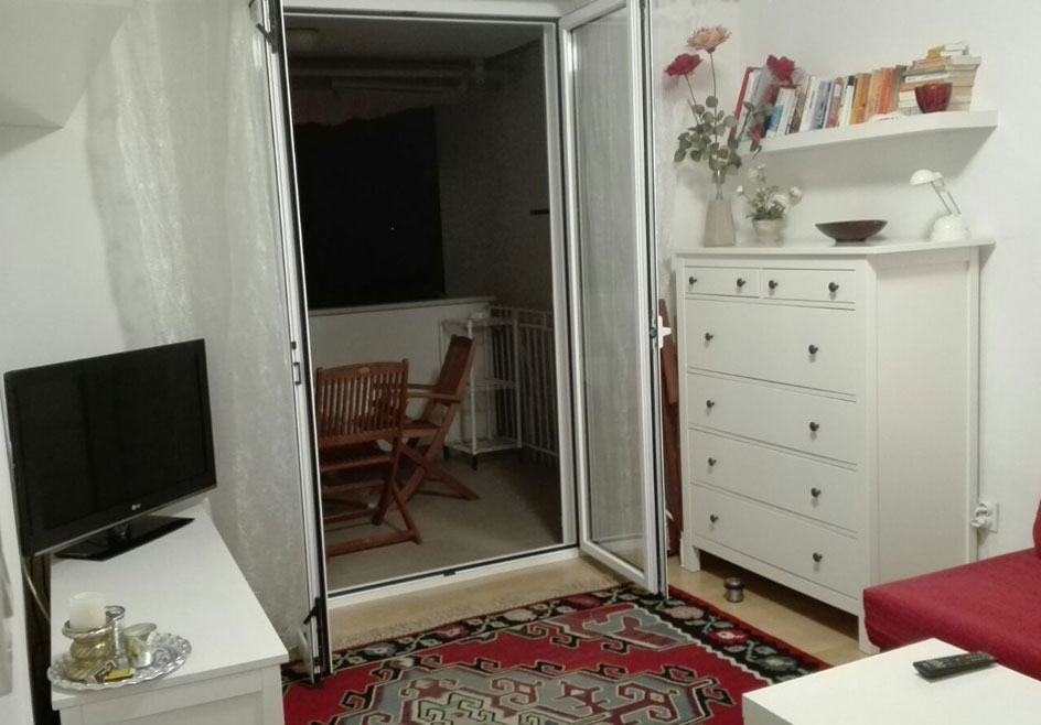 Wohnzimmer/Balkon mit Meerblick